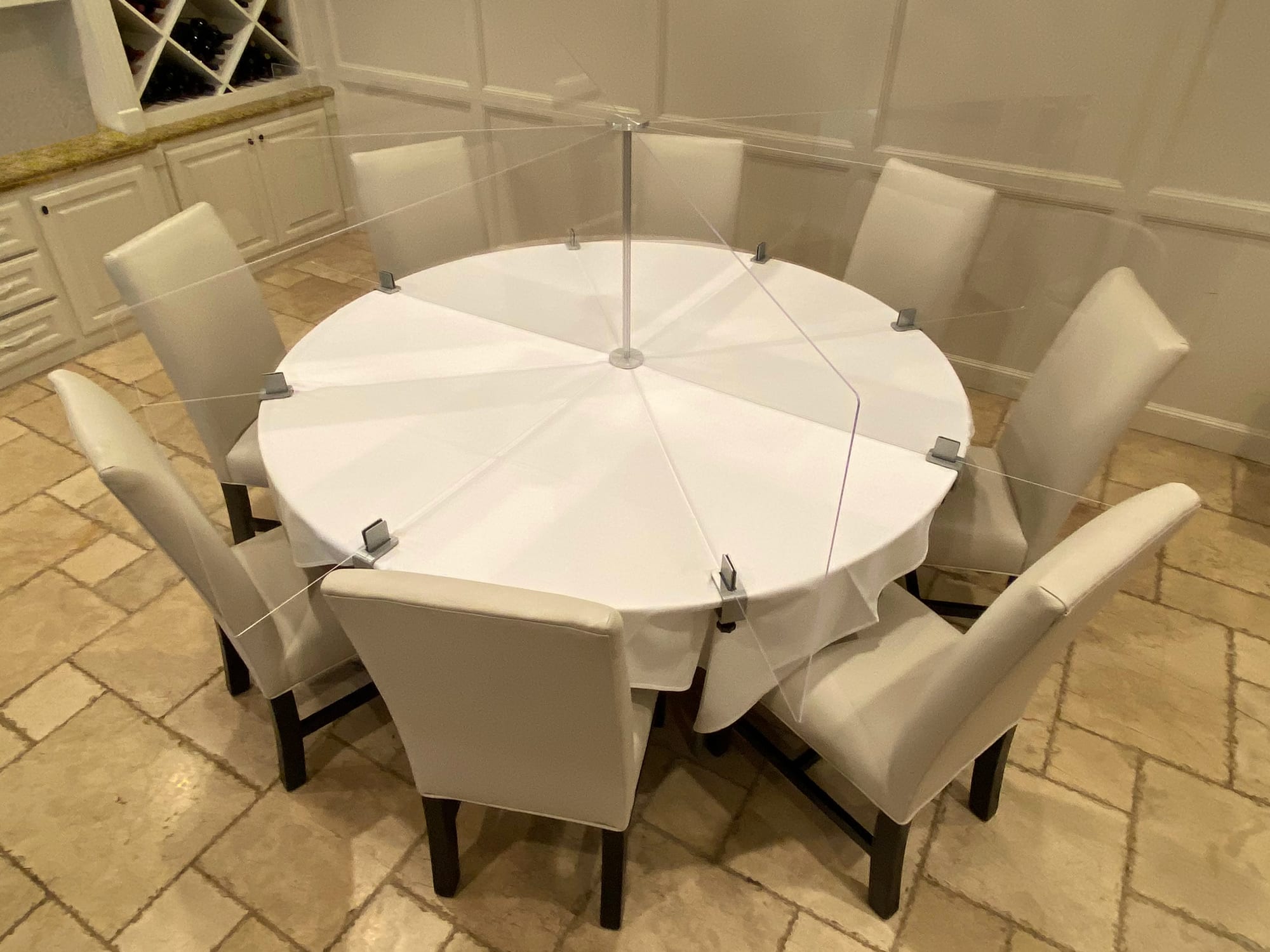 Smart Spacer® Table Divider - 8 Person 72 Inch Round Table